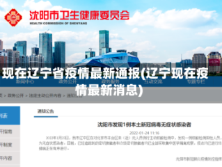 现在辽宁省疫情最新通报(辽宁现在疫情最新消息)