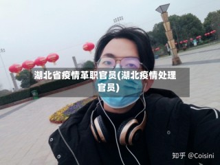 湖北省疫情革职官员(湖北疫情处理官员)