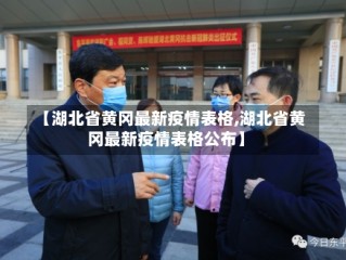 【湖北省黄冈最新疫情表格,湖北省黄冈最新疫情表格公布】