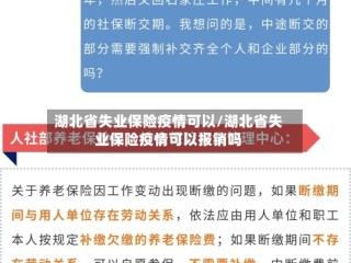 湖北省失业保险疫情可以/湖北省失业保险疫情可以报销吗