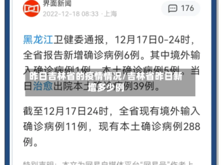 昨日吉林省的疫情情况/吉林省昨日新增多少例