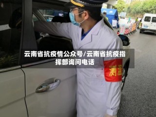 云南省抗疫情公众号/云南省抗疫指挥部询问电话