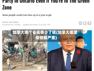 加拿大哪个省疫情少了呢(加拿大哪里疫情最严重)