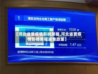 【河北省受疫情影响房租,河北省受疫情影响房租减免政策】