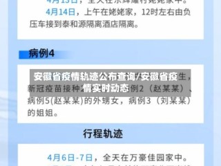 安徽省疫情轨迹公布查询/安徽省疫情实时动态