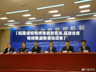 【福建省疫情榜单最新查询,福建省疫情榜单最新查询结果】