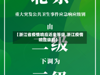 【浙江省疫情响应近来等级,浙江疫情响应级别】