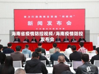 海南省疫情防控视频/海南疫情防控发布会