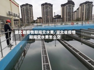 湖北省疫情期间交水费/湖北省疫情期间交水费怎么交