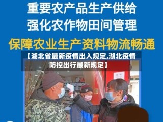 【湖北省最新疫情出入规定,湖北疫情防控出行最新规定】