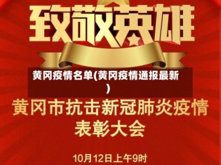 黄冈疫情名单(黄冈疫情通报最新)