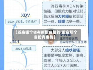 【近来哪个省有新增疫情的,现在那个省份有疫情】