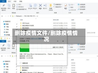 删除疫情文件/删除疫情情况