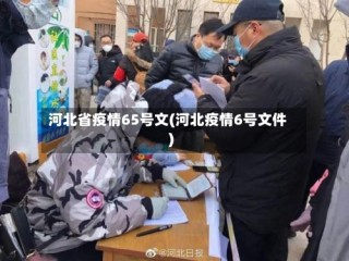 河北省疫情65号文(河北疫情6号文件)