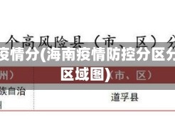 海南疫情分(海南疫情防控分区分级区域图)