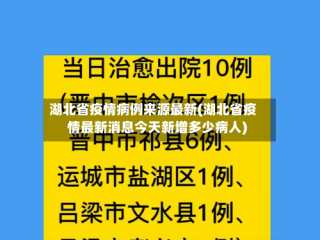 湖北省疫情病例来源最新(湖北省疫情最新消息今天新增多少病人)