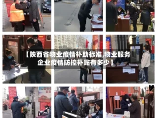 【陕西省物业疫情补助标准,物业服务企业疫情防控补贴有多少】