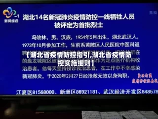 【湖北省疫情防控指引,湖北省疫情防控实施细则】