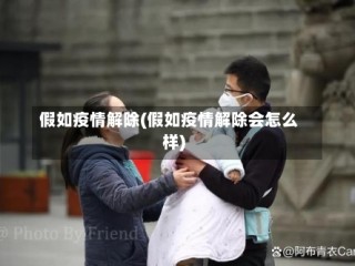假如疫情解除(假如疫情解除会怎么样)