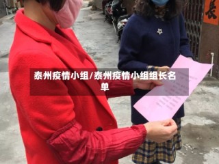 泰州疫情小组/泰州疫情小组组长名单