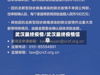 武汉最终疫情/武汉最终疫情信息