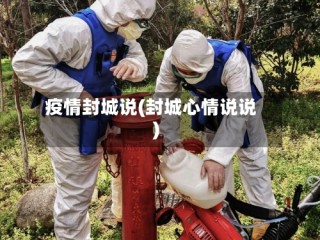 疫情封城说(封城心情说说)