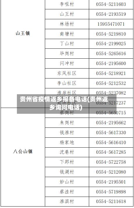贵州省疫情返乡报备电话(贵州返乡询问电话)-第2张图片