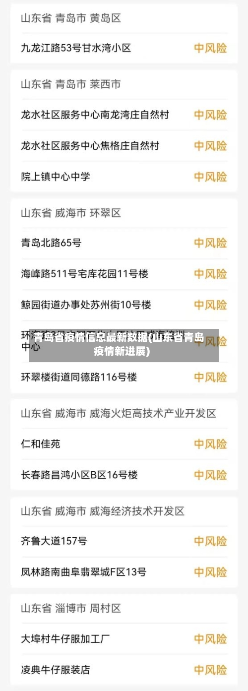 青岛省疫情信息最新数据(山东省青岛疫情新进展)-第2张图片
