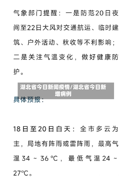 湖北省今日新闻疫情/湖北省今日新增病例-第1张图片
