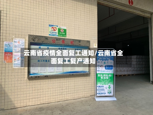 云南省疫情全面复工通知/云南省全面复工复产通知-第3张图片