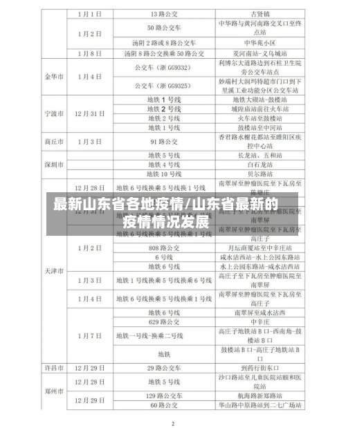 最新山东省各地疫情/山东省最新的疫情情况发展-第3张图片