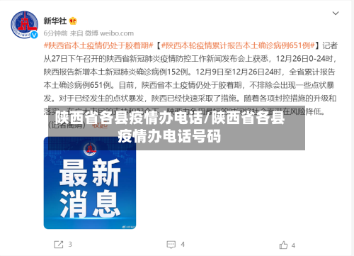 陕西省各县疫情办电话/陕西省各县疫情办电话号码-第2张图片