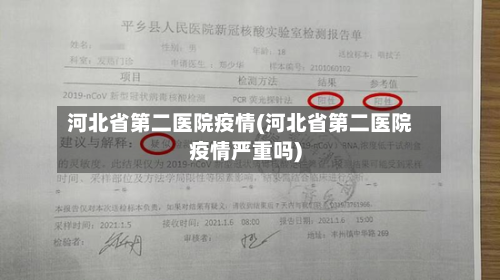 河北省第二医院疫情(河北省第二医院疫情严重吗)-第1张图片