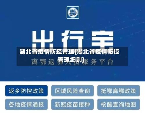 湖北省疫情防控管理(湖北省疫情防控管理细则)-第2张图片