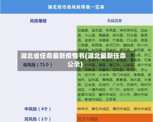 湖北省任命最新疫情书(湖北最新任命公示)-第2张图片