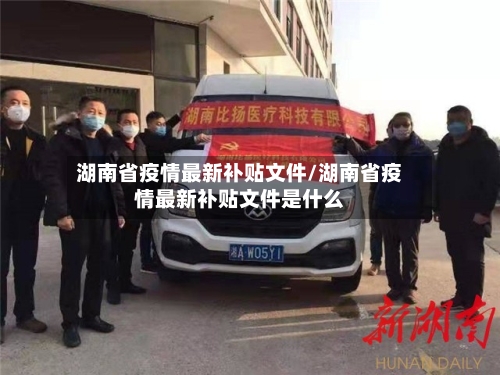 湖南省疫情最新补贴文件/湖南省疫情最新补贴文件是什么-第1张图片