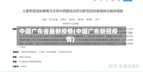 中国广东省最新疫情(中国广东新冠疫情)-第1张图片