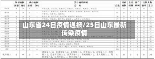 山东省24日疫情通报/25日山东最新传染疫情-第3张图片
