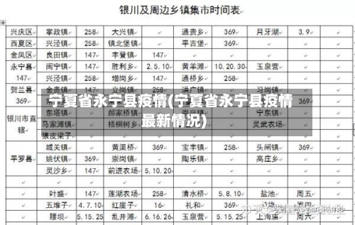宁夏省永宁县疫情(宁夏省永宁县疫情最新情况)-第2张图片