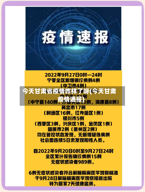 今天甘肃省疫情咋样了呀(今天甘肃疫情通报)-第1张图片