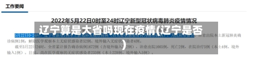 辽宁算是大省吗现在疫情(辽宁是否)-第1张图片