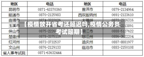 【疫情放开省考还延迟吗,疫情公务员考试延期】-第3张图片