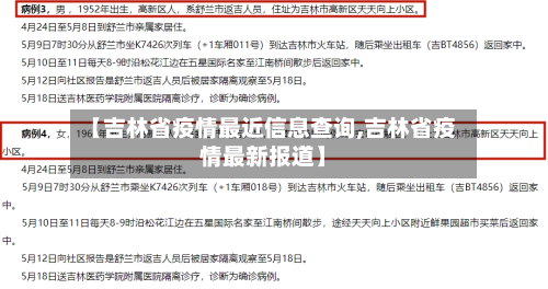 【吉林省疫情最近信息查询,吉林省疫情最新报道】-第2张图片
