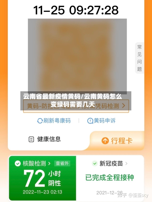 云南省最新疫情黄码/云南黄码怎么变绿码需要几天-第2张图片