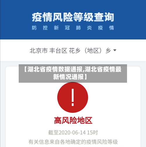 【湖北省疫情数据通报,湖北省疫情最新情况通报】-第1张图片