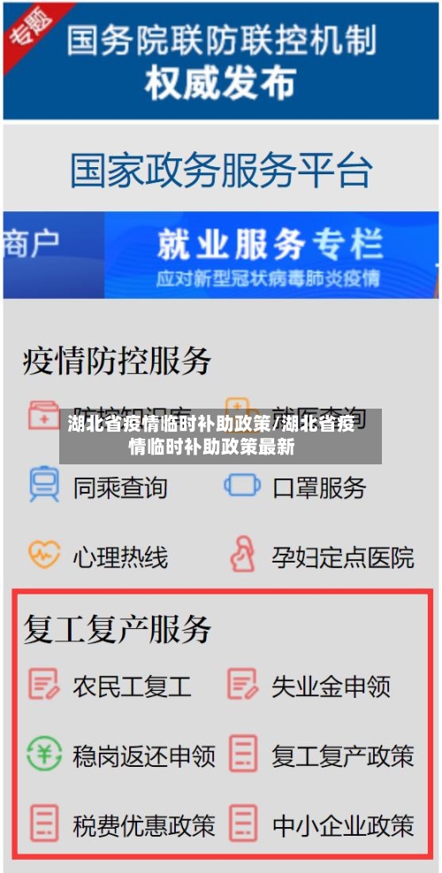湖北省疫情临时补助政策/湖北省疫情临时补助政策最新-第1张图片