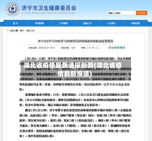 湖北省疫情最新通报新闻(湖北省疫情最新报道)-第3张图片