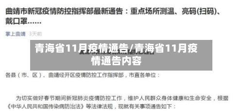 青海省11月疫情通告/青海省11月疫情通告内容-第1张图片