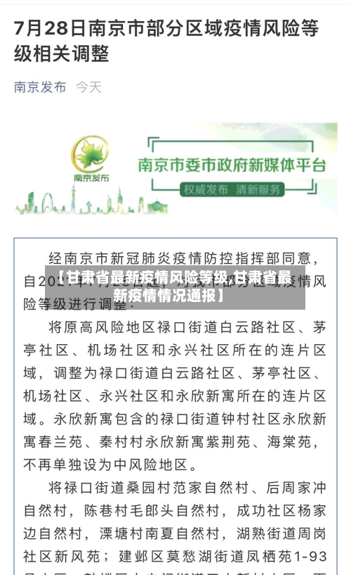 【甘肃省最新疫情风险等级,甘肃省最新疫情情况通报】-第2张图片