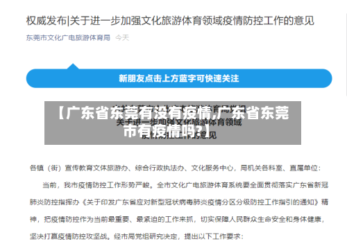 【广东省东莞有没有疫情,广东省东莞市有疫情吗?】-第2张图片